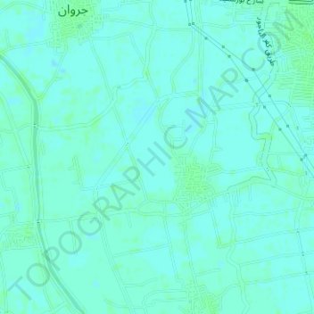 Kafr Al Bagour Village topographic map, elevation, terrain