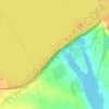 Kainji Dam topographic map, elevation, terrain