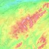 Pentland Hills topographic map, elevation, terrain