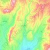Кызылсу topographic map, elevation, terrain