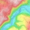 Lahn topographic map, elevation, terrain