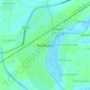 Muthupet topographic map, elevation, terrain