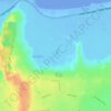 Nardaran topographic map, elevation, terrain