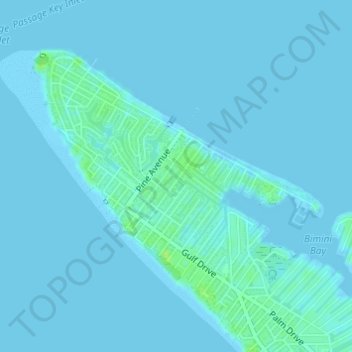 Anna Maria island topographic map, elevation, terrain