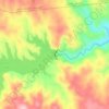 Toroq Dam topographic map, elevation, terrain