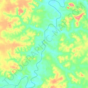 Rio Guamá topographic map, elevation, terrain