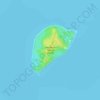 Hermana Menor Island topographic map, elevation, terrain