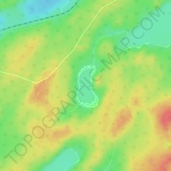 Look Lake topographic map, elevation, terrain