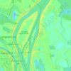 Mekong River topographic map, elevation, terrain