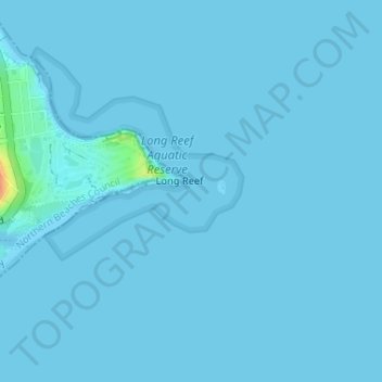 Long Reef topographic map, elevation, terrain