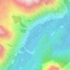 Upper Elk Lake topographic map, elevation, terrain