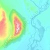 Susitna topographic map, elevation, terrain