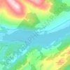 Loch Venachar topographic map, elevation, terrain