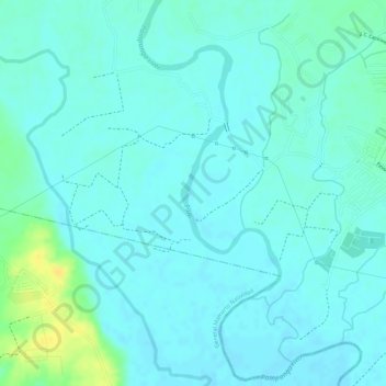 Pampanga river topographic map, elevation, terrain