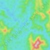 Glohng ban huni Chaung topographic map, elevation, terrain