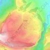 Shusha topographic map, elevation, terrain