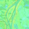 Mekong River topographic map, elevation, terrain