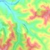 Cudlee Creek topographic map, elevation, terrain