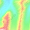 Sarychat glacier topographic map, elevation, terrain