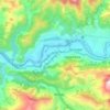 Srinagar Garwal topographic map, elevation, terrain