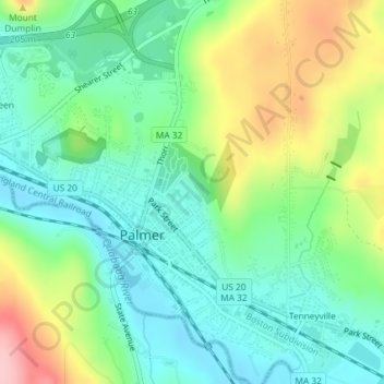 Legion Field/Eager Playground topographic map, elevation, terrain