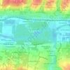 Château de Chenonceau topographic map, elevation, terrain
