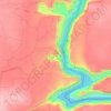 Batoka Gorge topographic map, elevation, terrain