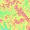 Baltoro Glacier topographic map, elevation, terrain