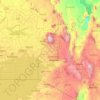 Western topographic map, elevation, relief