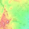 Eastern topographic map, relief map, elevations map