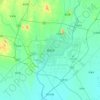 Nanyang topographic map, elevation, relief