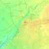 Lahore topographic map, elevation, relief