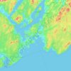 Saint John topographic map, elevation, relief