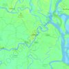 Barisal topographic map, elevation, relief