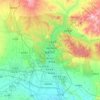Zhangjiakou topographic map, elevation, relief