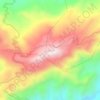 Sakesar topographic map, relief map, elevations map