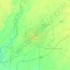 Multan topographic map, elevation, relief