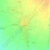 Gujranwala topographic map, elevation, relief