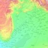 Punjab topographic map, elevation, relief