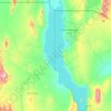 Lake Turkana topographic map, elevation, relief