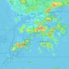 New Territories topographic map, elevation, relief