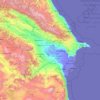 Azerbaijan topographic map, elevation, relief