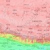 Shigatse topographic map, elevation, relief