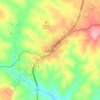 Kajiado topographic map, elevation, relief