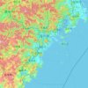 Wenzhou topographic map, elevation, relief