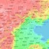 Hebei topographic map, elevation, relief