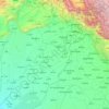 Chenab River topographic map, elevation, relief