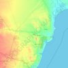 Kilifi topographic map, relief map, elevations map