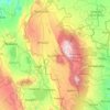 Nyandarua topographic map, elevation, relief