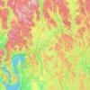 Akershus topographic map, elevation, relief